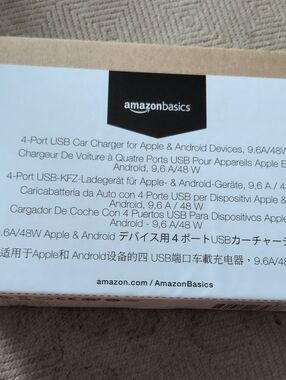 AmazonBasics 4 Port USB Car Charger